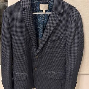 Construct Men's Blue Blazer 38s knit stretch slim fit